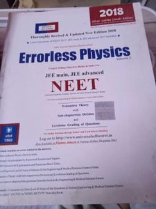 Errorless Physics Books For Neet Vol 1 And 2