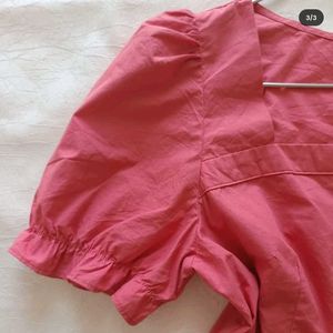 Peplum Button-Down Top