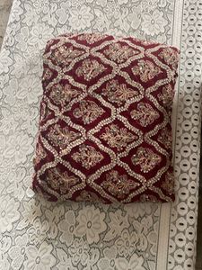 Maroon Festive Saree