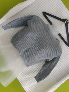 SHEIN Gray Knit Sweater