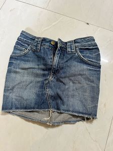 Denim Mini Skirt