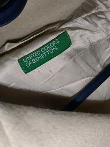 Branded White Overcoat