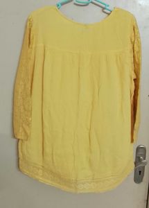 Yellow Lace Top