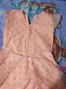 Peach Party Dress