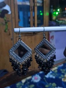Mirror Beaded Earrings