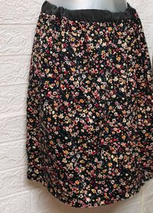 Black Floral Dress S To M Size