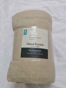 Mainstays Twin Fleece Blanket - Beige