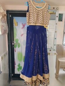 Blue & Gold plazo set