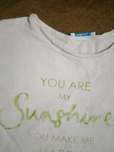 2 Graphic Print T-Shirt - Sunshine Quote