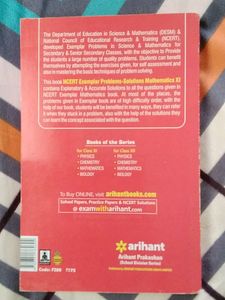 Arihant Mathematics Exempler Solution Book For Class 11