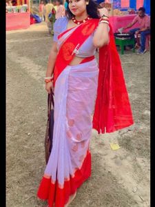 Red White Saree❤️