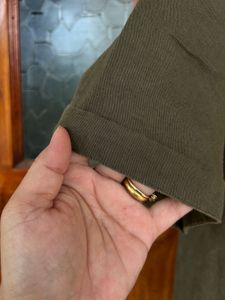 Zara Man Green Linen T-Shirt - Size M