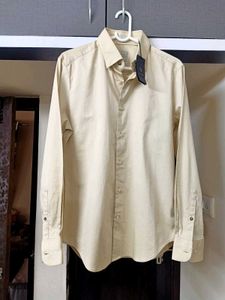 RARE RABBIT satin Beige Shirt