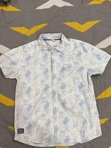 Blue Surf Club Button-Down Shirt