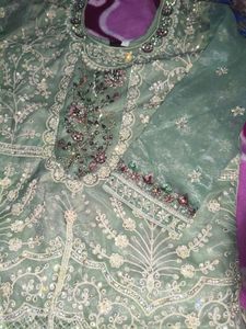 Pista Colour Pakistani Style Sharara Suit