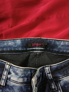 Acid Wash Denim Jeans