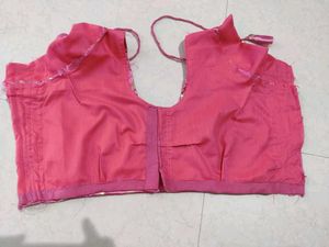 Pink Striped Lehenga Choli Set