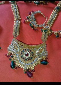 bridal Wedding polki necklace set