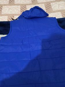 blue nomber sleeveless double side jacket