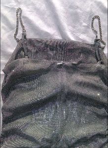 (Urbanic)Glittery Rhinstone Chain Ruched Dress