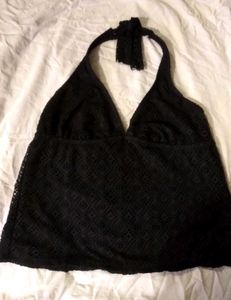 Beautiful Black Imported Halter Top