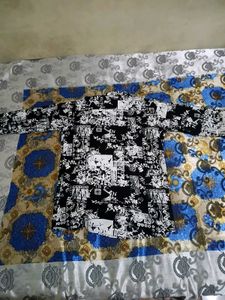 black and white Patterned Men&#39;s Shirt