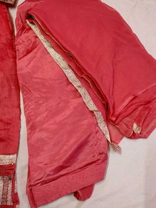 Pink Embroidered Kurta Set