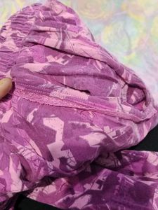 Purple Patterned Lounge Pants