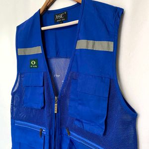 Blue Safety Vest - Utility Style
