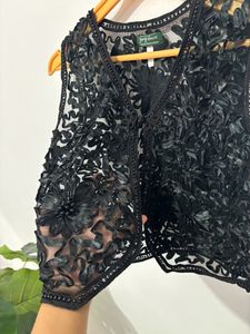 Y2K Lace Detailing Top