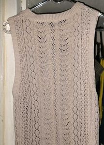 Crochet Knit Sleeveless Top