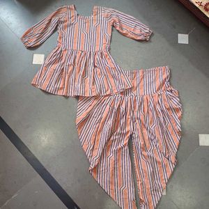 Suit With Dhoti salwar