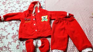 Cute Red Baby Outfit