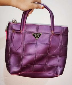 Purple Satchel Bag