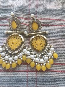 Yellow Cut Earrings
