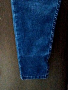 Women Mid-rise Stretchable 38 Jeans In Dark Blue