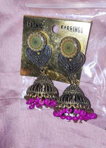 Boho Jhumka Earrings