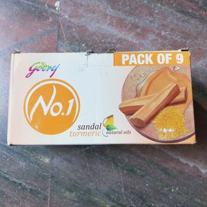 Godrej No.1 Sandal and Turmeric Soap - Pack of 9 (150g each) - High TFM (Grade 1 Soap) | Soaps For Bath | Long-Lasting Fragrance..