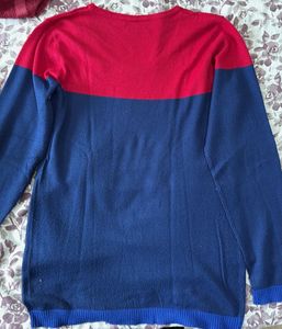 Red &amp; Blue Striped Sweater