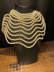 White Pearl Body Chain (Adjustable)