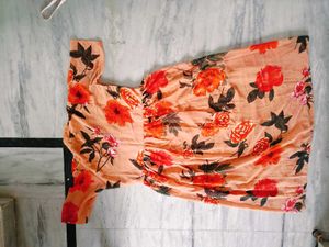 Flowery Pattern Dress