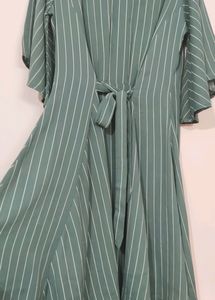 Women Midi Dress For Party Wear ( Olive Green 💚)
