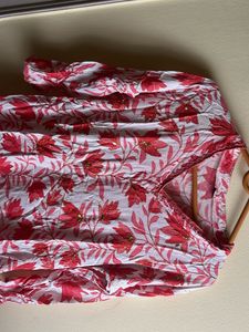 Floral Print Cotton Kurti Set
