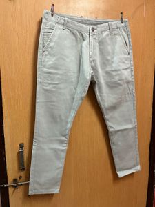 Grey Silver Denin Jeans For Men