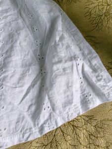 White Knot a Line Strap Dress