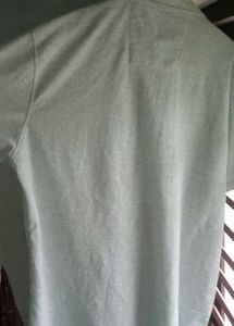 White Patterned Button-Down Shirt