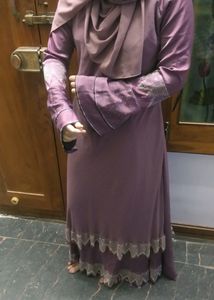 Nida Umbrella Burka Onion Pink Color Size 56