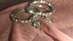 Sparkling Rhinestone Bracelet Set Nice quality