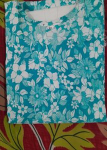 Elegant Floral Print Kurta Set