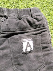 Kids Black Denim Pants
